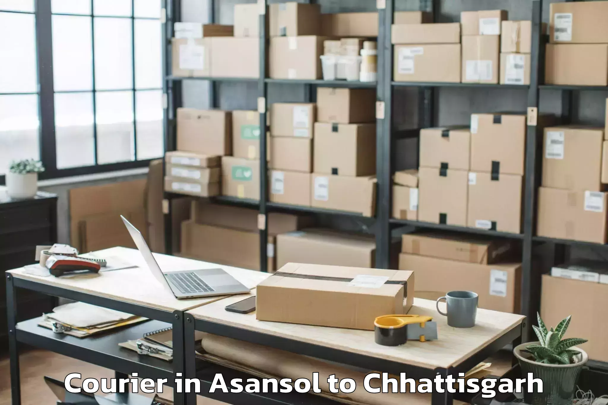 Easy Asansol to Kharsia Courier Booking